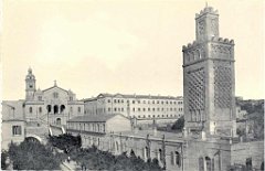 ORAN EGLISE ST LOUIS ET MINARET DE LA CASBAH